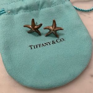 Tiffany Elsa peretti star fish earrings